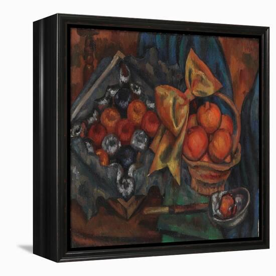 Still Life with Pomegranates and Fruit, 1930 (Oil on Canvas)-Mark Gertler-Framed Premier Image Canvas
