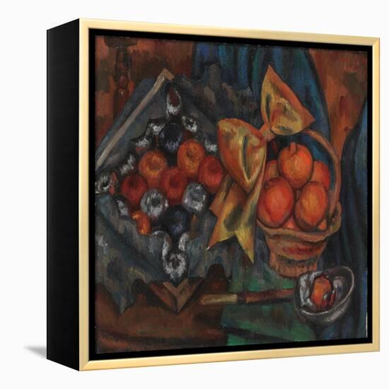 Still Life with Pomegranates and Fruit, 1930 (Oil on Canvas)-Mark Gertler-Framed Premier Image Canvas