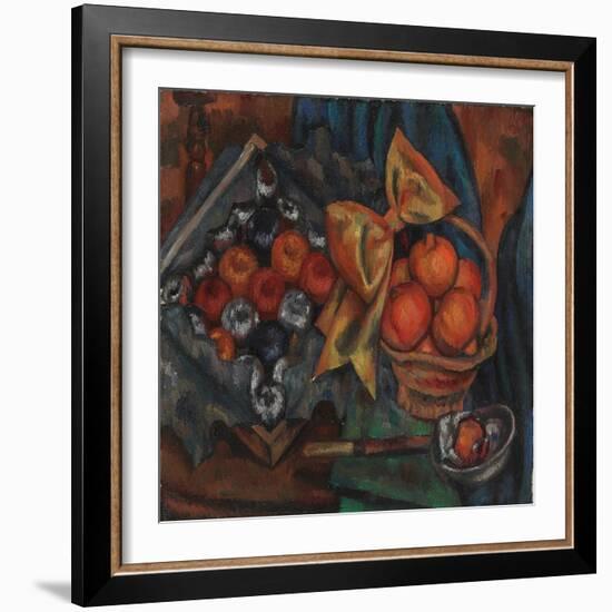 Still Life with Pomegranates and Fruit, 1930 (Oil on Canvas)-Mark Gertler-Framed Giclee Print