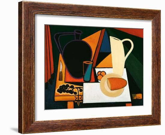 Still Life with Purple Mug, C.1960-Emil Parrag-Framed Giclee Print