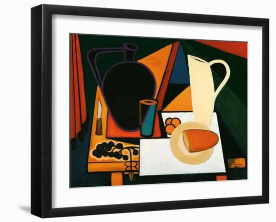 Still Life with Purple Mug, C.1960-Emil Parrag-Framed Giclee Print