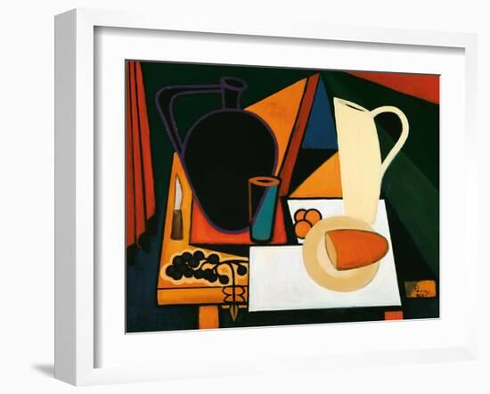 Still Life with Purple Mug, C.1960-Emil Parrag-Framed Giclee Print