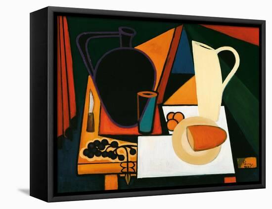 Still Life with Purple Mug, C.1960-Emil Parrag-Framed Premier Image Canvas