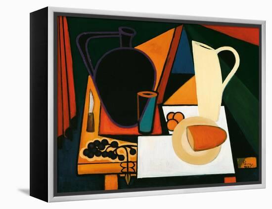 Still Life with Purple Mug, C.1960-Emil Parrag-Framed Premier Image Canvas