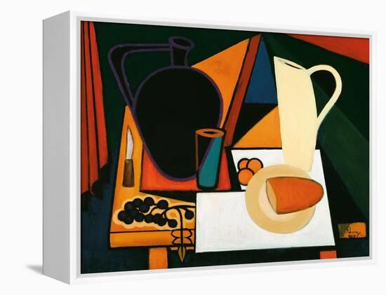 Still Life with Purple Mug, C.1960-Emil Parrag-Framed Premier Image Canvas