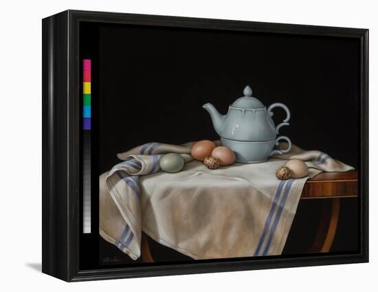 Still Life with Quail Eggs-Catherine Abel-Framed Premier Image Canvas