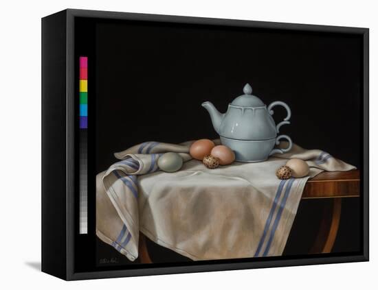 Still Life with Quail Eggs-Catherine Abel-Framed Premier Image Canvas