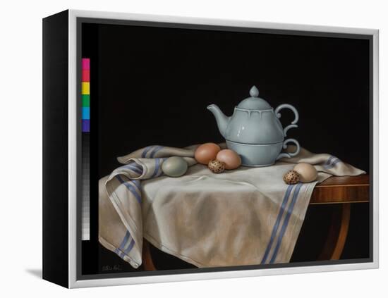 Still Life with Quail Eggs-Catherine Abel-Framed Premier Image Canvas