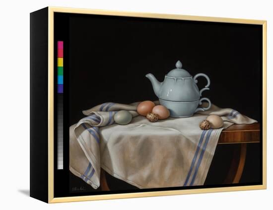 Still Life with Quail Eggs-Catherine Abel-Framed Premier Image Canvas