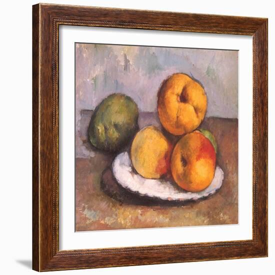 Still Life with Quince, Apples, and Pears, 1886-Paul C?zanne-Framed Giclee Print