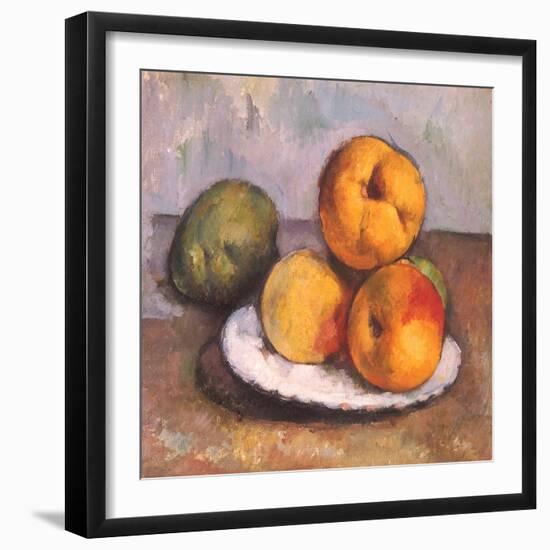 Still Life with Quince, Apples, and Pears, 1886-Paul C?zanne-Framed Giclee Print