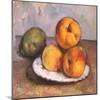 Still Life with Quince, Apples, and Pears, 1886-Paul C?zanne-Mounted Giclee Print