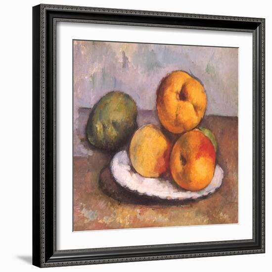 Still Life with Quince, Apples, and Pears, 1886-Paul C?zanne-Framed Giclee Print