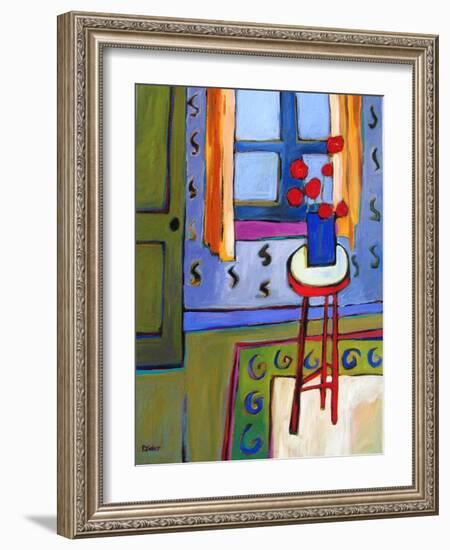 Still Life with Red Stool-Patty Baker-Framed Art Print