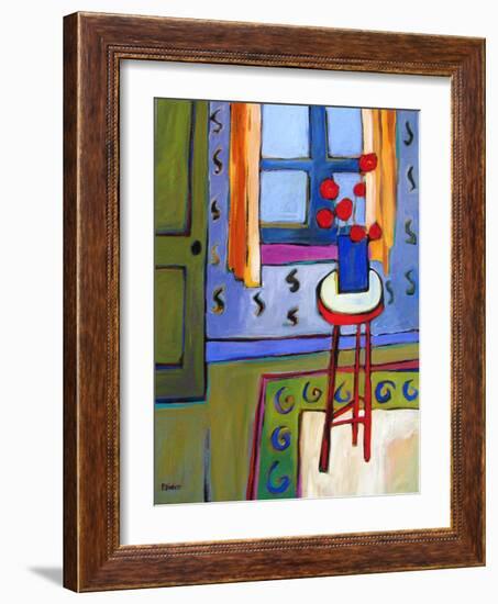 Still Life with Red Stool-Patty Baker-Framed Art Print