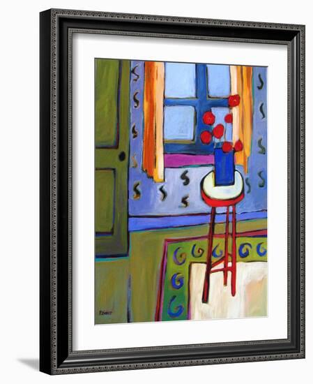 Still Life with Red Stool-Patty Baker-Framed Art Print