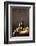 Still Life with Red Wine, Fruit and Cheese-Brigitte Protzel-Framed Photographic Print