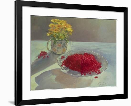 Still Life with Redcurrants and Marigolds, 1991-Timothy Easton-Framed Giclee Print