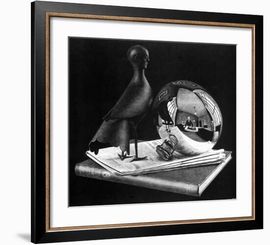 Still Life with Reflecting Sphere-M^ C^ Escher-Framed Art Print