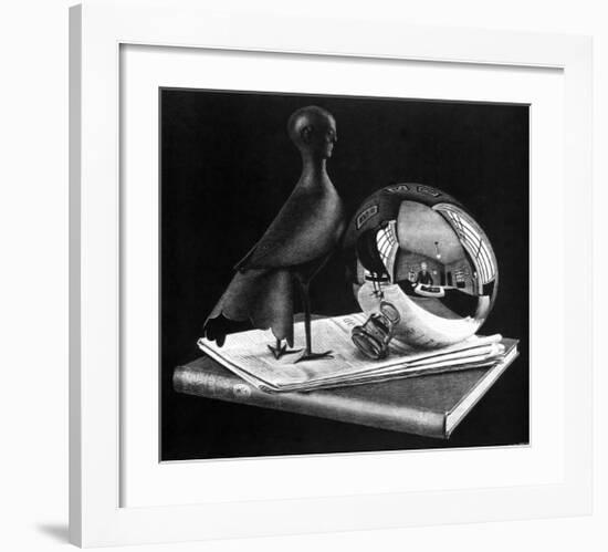 Still Life with Reflecting Sphere-M^ C^ Escher-Framed Art Print