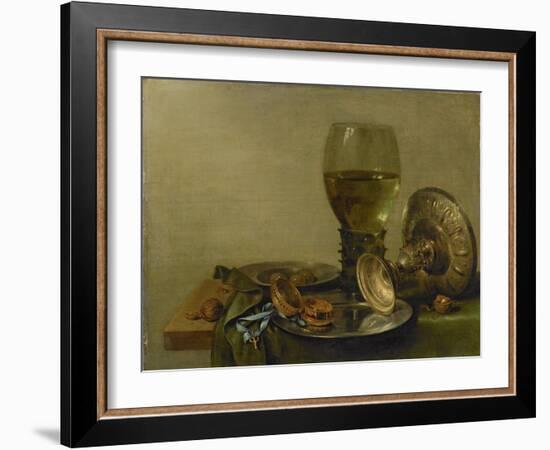 Still Life with Roemer and Silver Tazza-Willem Claesz Heda-Framed Art Print