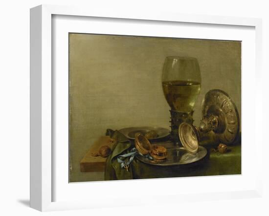 Still Life with Roemer and Silver Tazza-Willem Claesz Heda-Framed Art Print