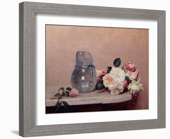 Still Life with Roses, 1889-Henri Fantin-Latour-Framed Giclee Print