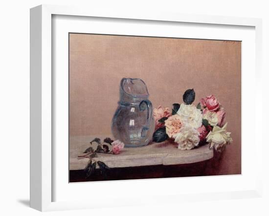 Still Life with Roses, 1889-Henri Fantin-Latour-Framed Giclee Print