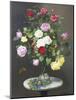 Still Life with Roses in a Glass Vase-Otto Didrik Ottesen-Mounted Giclee Print