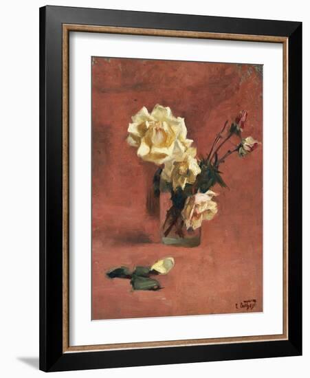 Still Life with Roses in a Glass-Edward Henry Potthast-Framed Giclee Print
