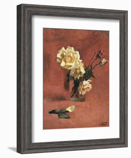 Still Life with Roses in a Glass-Edward Henry Potthast-Framed Giclee Print