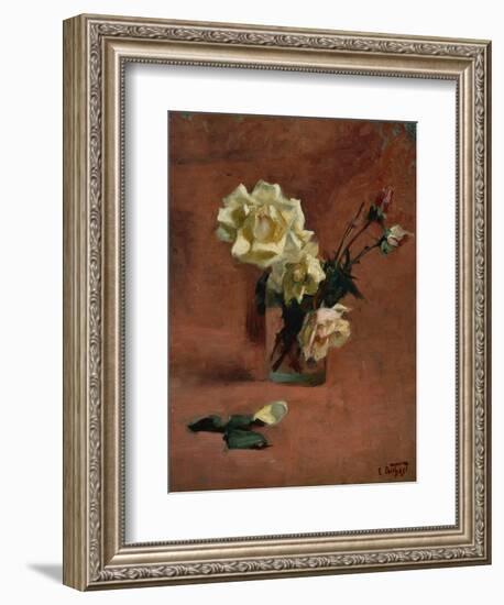 Still Life with Roses in a Glass-Edward Henry Potthast-Framed Giclee Print