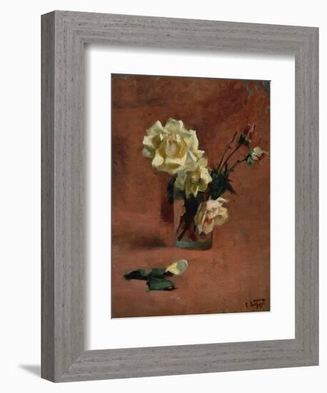 Still Life with Roses in a Glass-Edward Henry Potthast-Framed Giclee Print