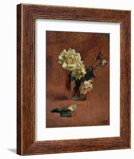 Still Life with Roses in a Glass-Edward Henry Potthast-Framed Giclee Print