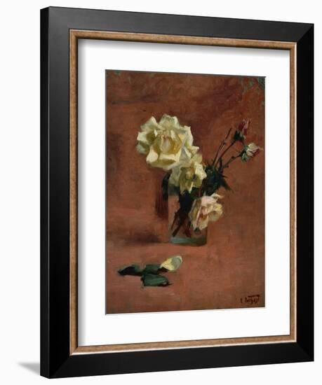 Still Life with Roses in a Glass-Edward Henry Potthast-Framed Giclee Print