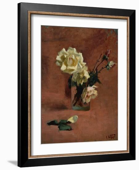 Still Life with Roses in a Glass-Edward Henry Potthast-Framed Giclee Print