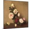 Still Life with Roses of Dijon, 1882 (Oil on Canvas)-Ignace Henri Jean Fantin-Latour-Mounted Giclee Print
