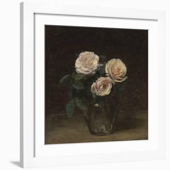 Still Life With Roses-Henri Fantin-Latour-Framed Premium Giclee Print