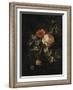 Still Life with Roses-Elias Van Den Broeck-Framed Art Print