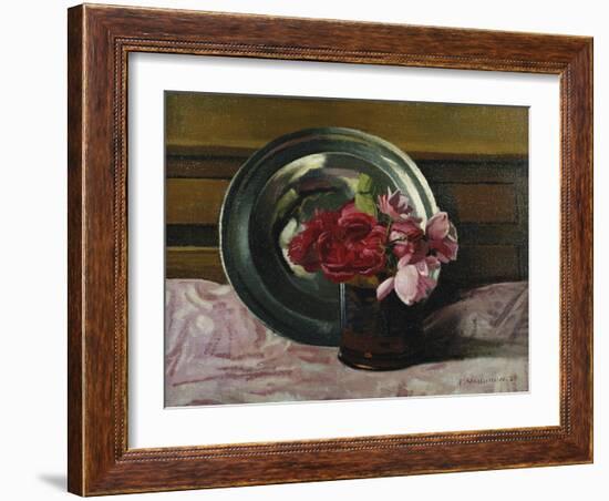 Still Life with Roses-Félix Vallotton-Framed Giclee Print