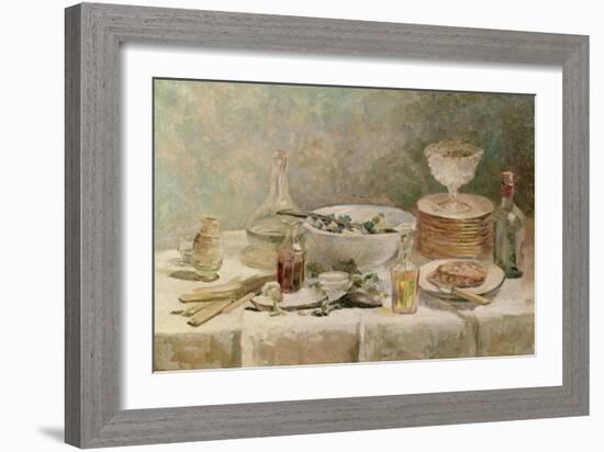 Still Life with Salad, C.1887-88-Edouard Vuillard-Framed Giclee Print