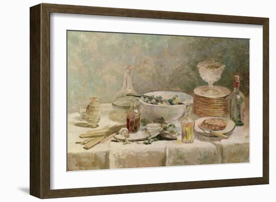 Still Life with Salad, C.1887-88-Edouard Vuillard-Framed Giclee Print