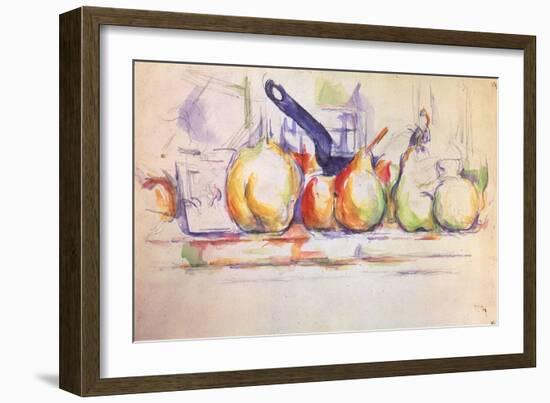 Still Life with Saucepan, 1902-Paul C?zanne-Framed Giclee Print