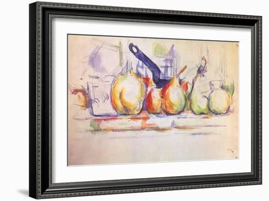 Still Life with Saucepan, 1902-Paul C?zanne-Framed Giclee Print