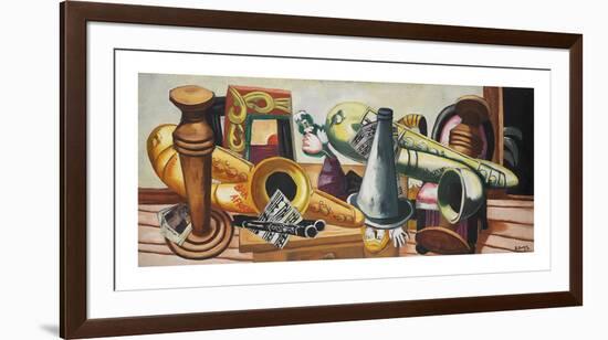 Still Life with Saxaphones, 1926-Max Beckmann-Framed Premium Giclee Print