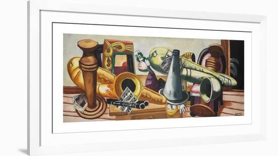 Still Life with Saxaphones, 1926-Max Beckmann-Framed Premium Giclee Print