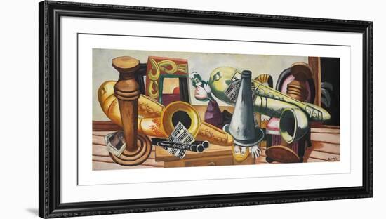 Still Life with Saxaphones, 1926-Max Beckmann-Framed Premium Giclee Print