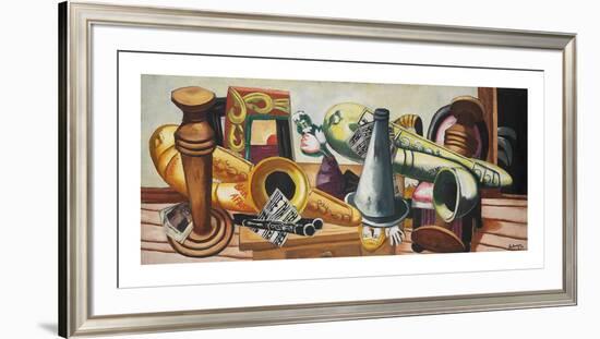 Still Life with Saxaphones, 1926-Max Beckmann-Framed Premium Giclee Print