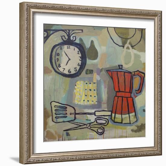 Still Life with Scissors, 2015-Anastasia Lennon-Framed Giclee Print