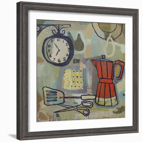 Still Life with Scissors, 2015-Anastasia Lennon-Framed Giclee Print